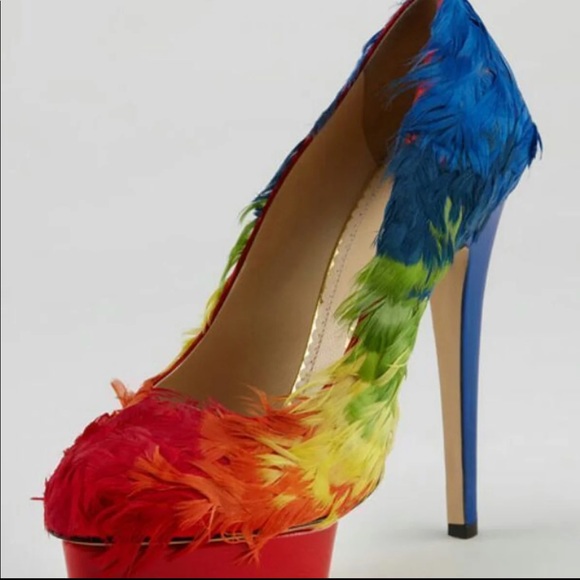 charlotte olympia rainbow heels